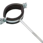 Крепежна скоба за тръба 1/2''с винт и уплътнение EPDM