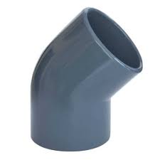 PVC коляно за лепене ф63/45° PN16